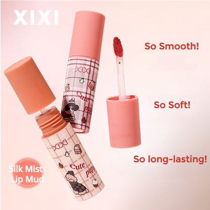 xixi Bruno Silk Matte Lip Mud Set Matte Lip Glaze Gift Box Lipstick Set Student Party Gift for Girls