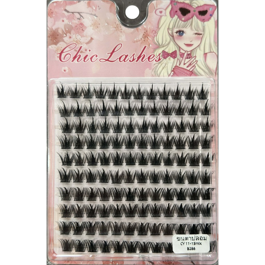 10D/20D/30D/40D Mixed Lashes Extension Set 9-16mm Mixed D Curl Natural Eyelashes DIY Lash Clusters False Eyelashes