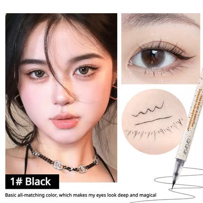 xixi 0.001mm ultra-fine tip eyeliner waterproof and long-lasting party student novice does not smudge and fade away official