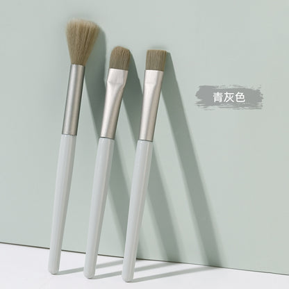 xixi three-piece makeup brush set, blush brush, eyeshadow brush, blending brush, soft hair, convenient makeup tools set