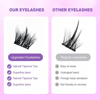 ขนตาปลอมมีกาวในตัว SELF-ADHESIVE EYELASHES กาวฟรีสิบสองราศี Grafted Upper ขนตาปลอม Pure Desire จําลองขนตา Up รายการนี้ไม