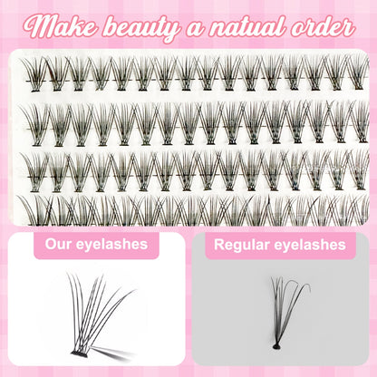 10D/20D/30D/40D Mixed Lashes Extension Set 9-16mm Mixed D Curl Natural Eyelashes DIY Lash Clusters False Eyelashes