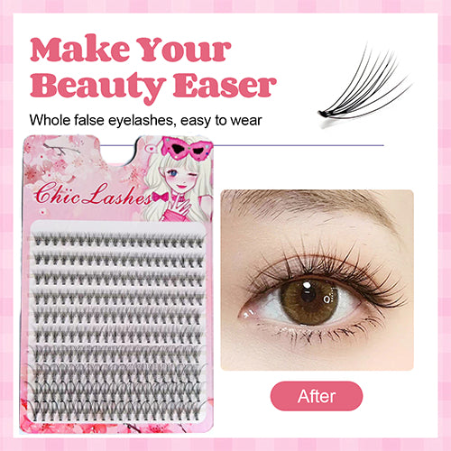 10D/20D/30D/40D Mixed Lashes Extension Set 9-16mm Mixed D Curl Natural Eyelashes DIY Lash Clusters False Eyelashes