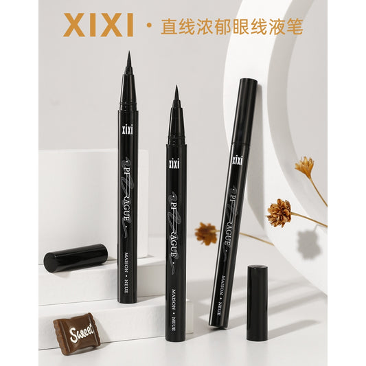 xixi|2 packs of liquid eyeliner pens, extra fine texture, long-lasting, waterproof and sweatproof, not easy to smudge or fade, beginner pens