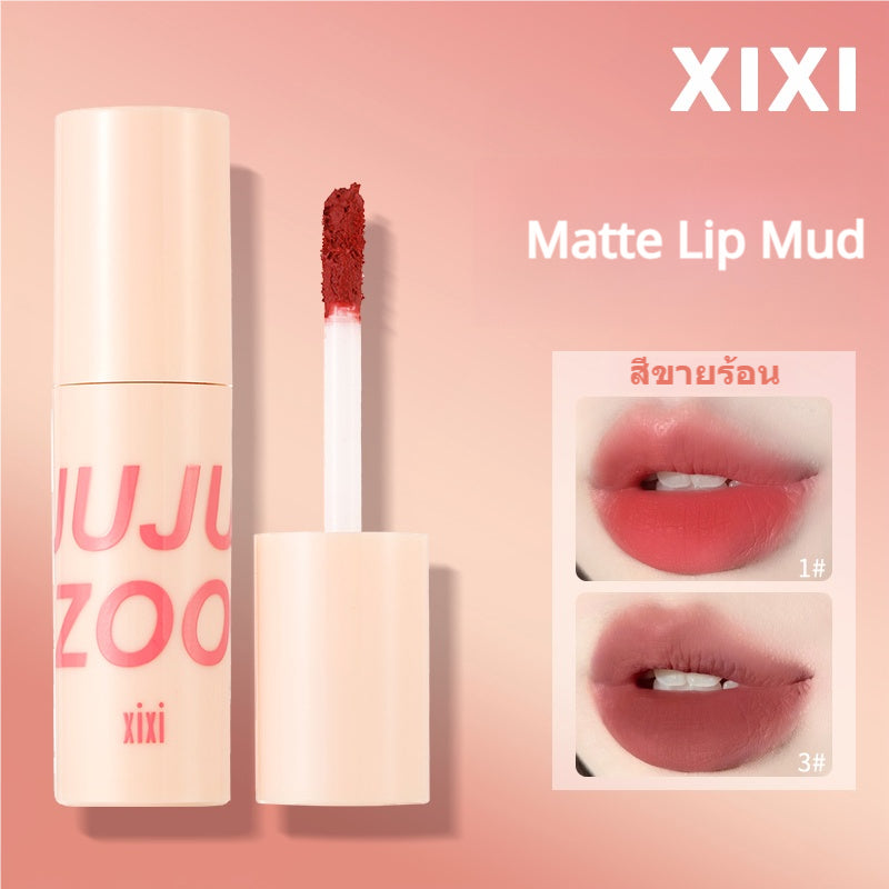 xixi mousse lip mud is not easy to fade velvet matte matte lipstick whitening lip gloss ordinary girl student lipstick season