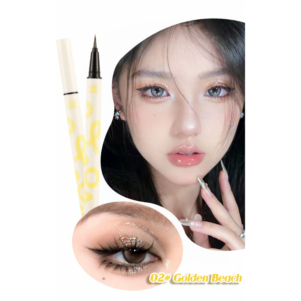 xixi Diamond Eyeliner Waterproof and Sweatproof Eyeshadow Eyeshadow Brightening Color Pen Stage