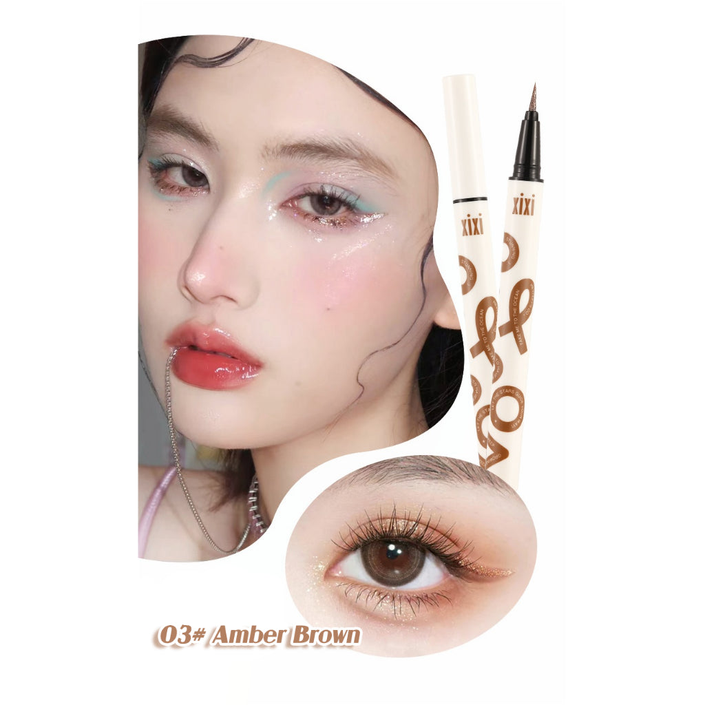 xixi Diamond Eyeliner Waterproof and Sweatproof Eyeshadow Eyeshadow Brightening Color Pen Stage