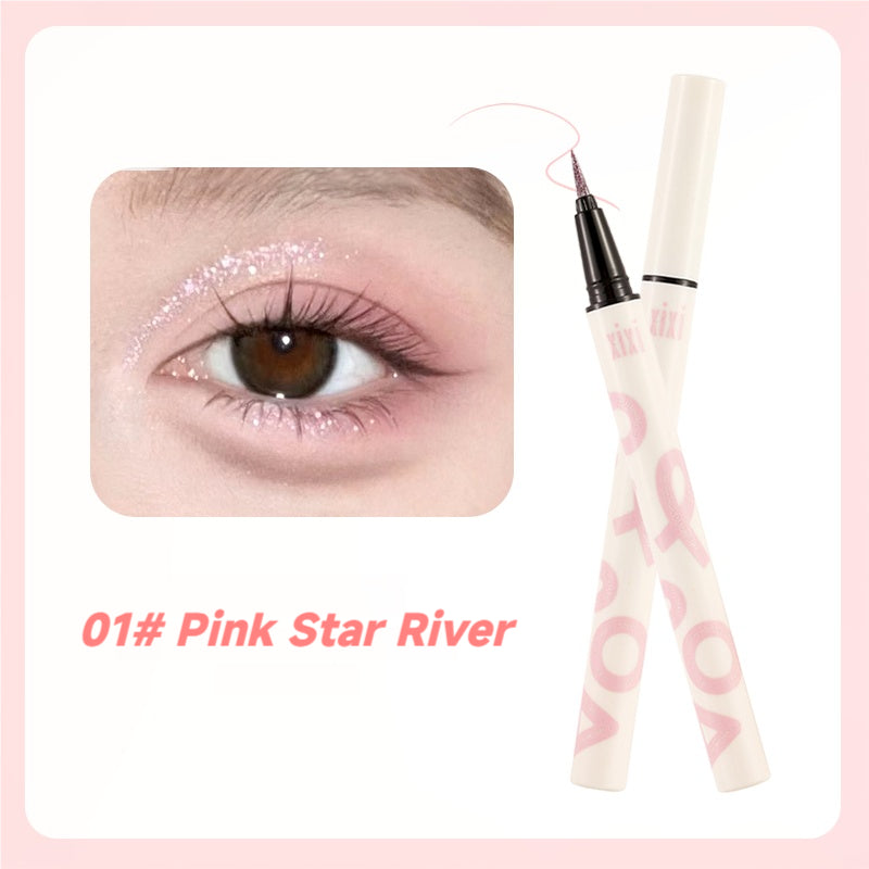 xixi Diamond Eyeliner Waterproof and Sweatproof Eyeshadow Eyeshadow Brightening Color Pen Stage