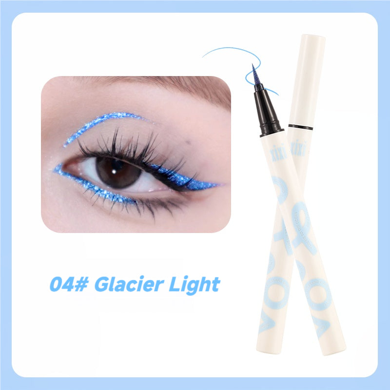 xixi Diamond Eyeliner Waterproof and Sweatproof Eyeshadow Eyeshadow Brightening Color Pen Stage